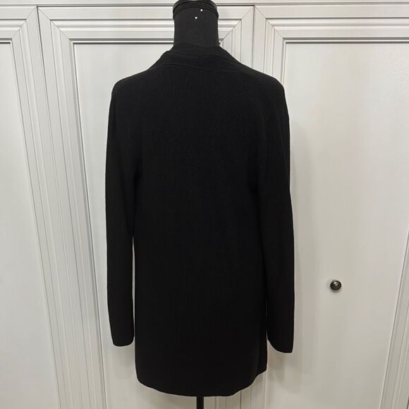 J. Jill Black Cardigan Sweater with Button Front - Picture 4 of 6